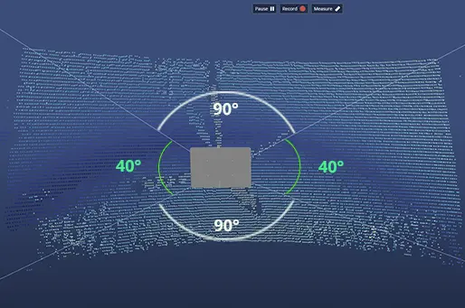 Field of view of our Sonar 3D-15